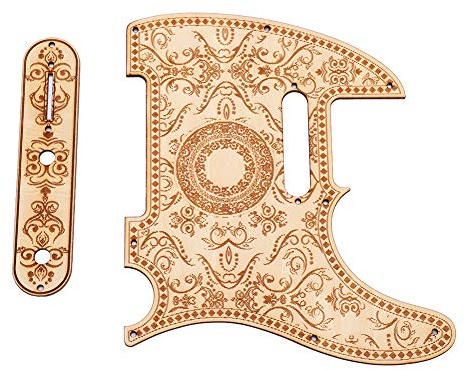 Fayelume Telecaster Pickguard, Maple Wood Telecaster Control Plate, Guitar Pickguard Suitable for TL Electric Guitar