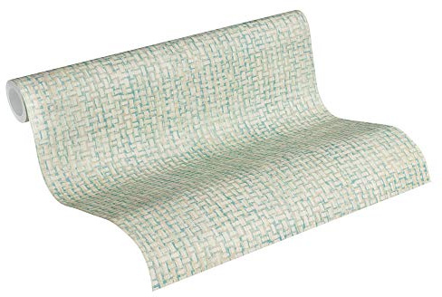 A.S. Création Vliestapete Exotic Life Tapete Geometrisch Grafisch 10, 05 M x 0, 53 M Beige Blau grau Made in Germany 373681 37368-1