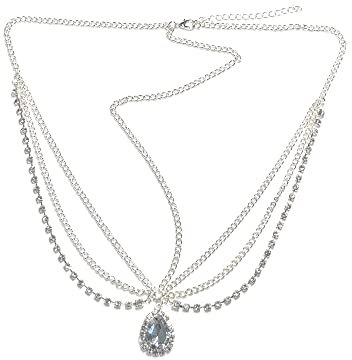 Bridal Head Chain，Crystal ，Pendant ，Hair Chains ，Forehead ornament，Rhinestone Wedding Hair Accessories for Women Girls