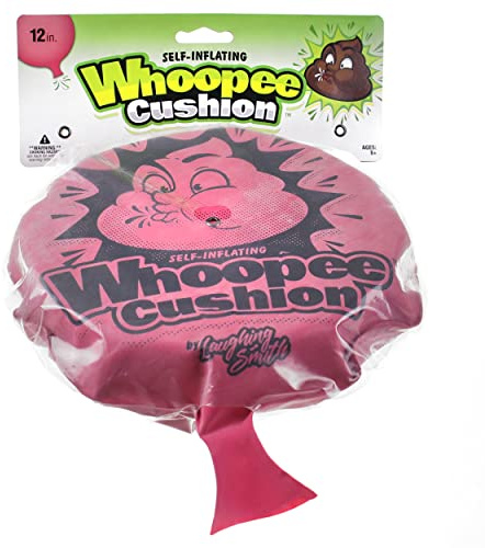 Laughing Smith 12 Self-Inflating Whoopie Cushion - Ultimate Party Favor and Prank Toy, Perfect for Goodie Bags, Birthday Celebrations - Fun Fart Sounds for Boys & Girls