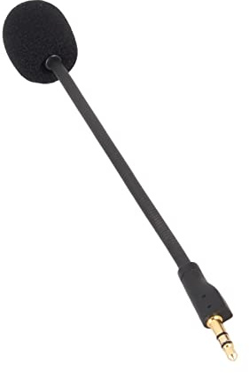 Microfono da Gioco per LogitechG PRO G PRO X di Ricambio, Asta del Microfono per Cuffie Staccabile Flessibile con Spina Placcata in Oro Girevole da 3,5 Mm, Cancellazione del Rumore