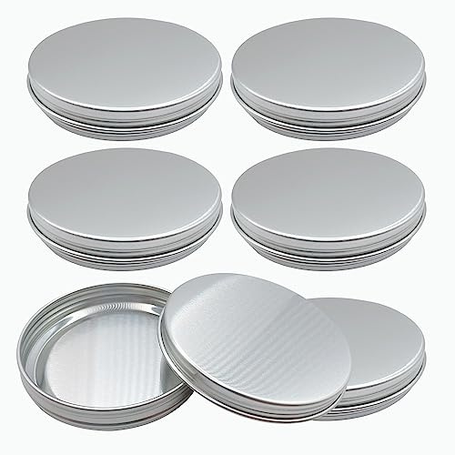 Tarros de aluminio, recipientes vacíos para cosméticos, velas, cosméticos, caramelos, bálsamo labial, 69 x 14 mm