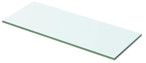 BaraSh Regalboden Glas Transparent 50 cm x 15 cm Glasplatte Tisch Schminktisch Glasplatte