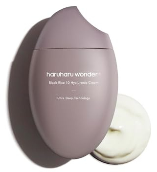 haruharu wonder Black Rice 10 Hyaluronic Cream, Crema hidratante facial para todo tipo de piel, Skincare coreano, 50ml