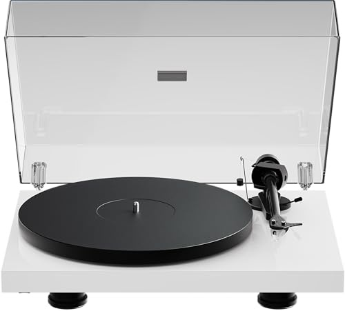 Pro-Ject Debut EVO 2, Next Generation Audiophile Turntable with Carbon Fiber tonearm, Electronic Speed Selection and pre-Mounted Pick it MM EVO Cartridge, Made in Europe (White Gloss)