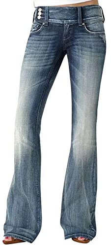 Cexiakong Jeans da donna bootcut jeans flared jeans schlagjeans jeans pantaloni vita bassa jeans sui fianchi pantaloni jeans bootcut pantaloni a zampa jeans lunghi stretch skinny jeans a zampa jeans a