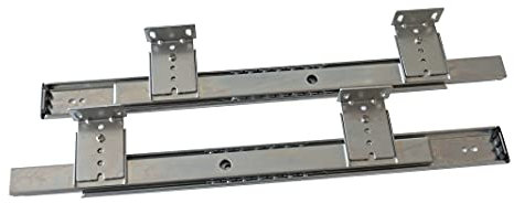 Set di Guide con Cuscinetti a Sfere e Regolazione in Altezza per Cassetto/Ripiano Porta-Tastiera (300 mm)