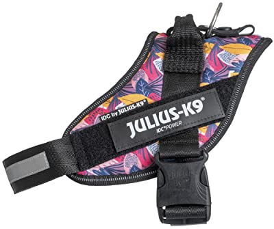 IDC Powergeschirr, M, Leaf 2 - Reflektierendes Hundegeschirr mit Logo-Feld, verstellbar, atmungsaktiv, Bewegungsfreiheit, Oeko-TEX Zertifiziert, für kleine, mittlere & große Hunde