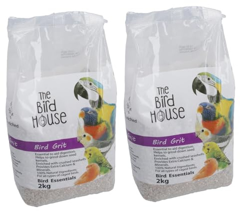 AB Tools Arena de arena para pájaros de 2 kg con calcio molido y mineral para ayudar a la digestión