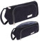 KATIMI Federmäppchen Mäppchen Cord-Stoff, Große Pencil Case, Federtasche Stiftetasche Federpenal Mädchen Junge, Schlampermäppchen Federmappe für Mädchen Teenager Schule Büro (Schwarz)