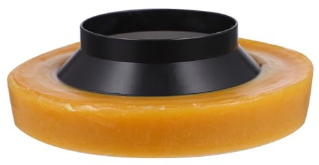 Gadpiparty Toilet Sealing Ring Leak-Proof Wax Ring Odor-Proof Flange | Wax and Plastic, Positive Seal and Bowl Alignment, Easy to Install, Khaki