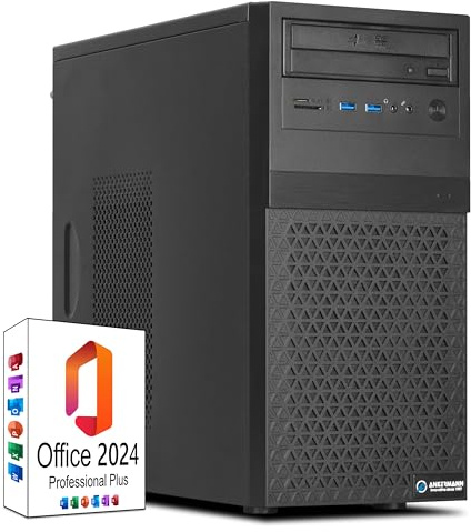 Ankermann Business Office Work V1 | Intel Core i5-10400 | 16GB RAM | 480GB NVMe SSD | Windows 11 | WLAN | MS Office 2024