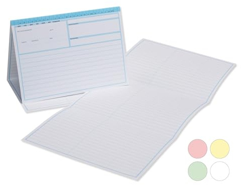 Meyer-Wagenfeld Karteitaschen für Arzt, Praxis, Krankenhaus | 200 Stück | DIN A5 | Blau | 190g/m² Karton