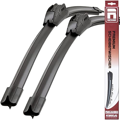 Recambo Scheibenwischer vorne kompatibel für PEUGEOT 206 | 206+ | 206 CC | 206 SW | BJ 1998-2012 (2er Set: 650mm / 400mm)