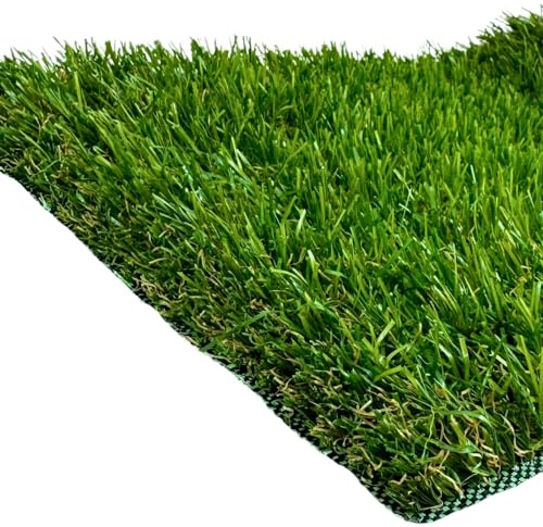 Cesped Artificial 30mm. En Rollos de Multi-Medidas de Corte a Elegir. Cesped Artificial Terraza, Jardín, Exterior. Mod Nerja. (2mx18m = 36m2)