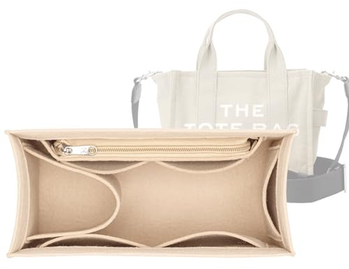 Lckaey Geldbörsen-Organizer-Einsatz für Marc Jacobs Einsatz für mittelgroße Tragetasche, 2042beige-S
