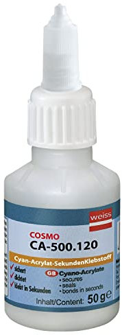 COSMO CA-500.120 - Colla istantanea ad alta viscosità, 50 g