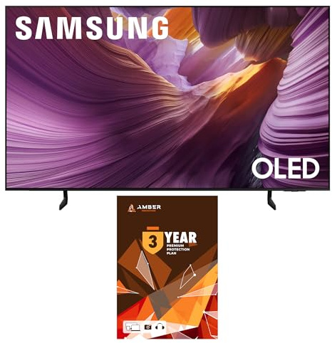 SAMSUNG QN65S85FAFXZA 65 Inch OLED HDR 4K Smart TV with Q-Symphony Pro and 3 Year Amber Protection Plan (2025)