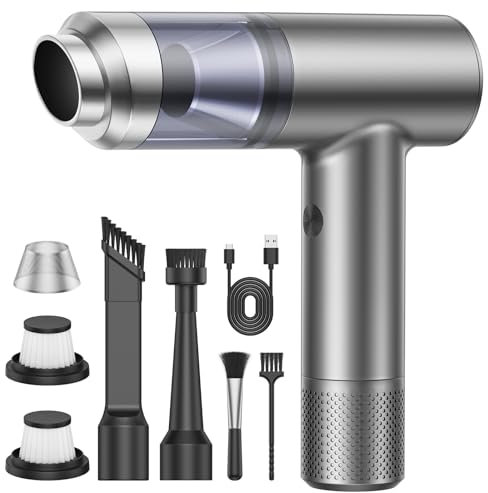 KITBEZN Aspirabriciole Senza Fili, 15000PA Mini Aspirapolvere Potente, Aspirapolvere Portatile Ricaricabile per Auto, per PC, Auto, Divano, Animale Domestico, Cucina