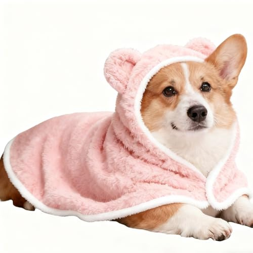Hund Cape Med Kapuschong Tvättbar Varm Och Mjuk | Vinter för Hundar och för Valp Chihuahua Kattunge Djur Halloween Vinter Jul