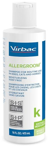 Virbac ALLERGROOM® Shampoo For Dogs, Cats & Horses (16 oz) - For Normal or Dry Skin