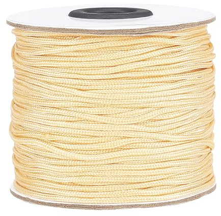 PH PandaHall 1.5mm 100 Yards Nylon Thread Blinds String Beading Cord Bracelet String Braided Lift Shade Cord Kumihimo Macrame Thread for Rollers Windows Roman Shade Repair Friendship Bracelet