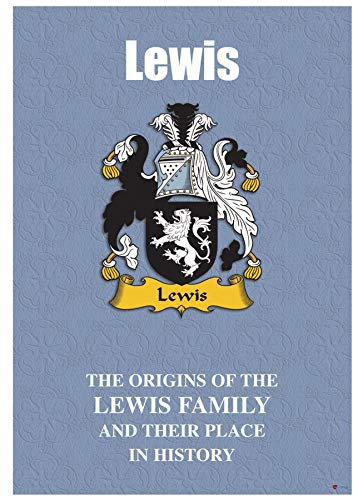 I LUV LTD Lewis Anglais Nom de Famille Livret D'histoire avec de Brefs Faits Historiques