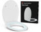 Rainsworth WC-Sitz mit Absenkautomatik Oval Weiß - Hochwertige Klobrille, Toilettensitz bis 150 kg, Toilettendeckel mit Quick-Release Funktion, Einfache Montage