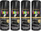 DIOXSTAR Matt Black Aerosol Spray Paint, DIY Enthusiasts, Quick-Drying Formula, Perfect For Use On Wood, Metal, Plastic, Indoor And Outdoor Use, 250ml, (4 Pcs)