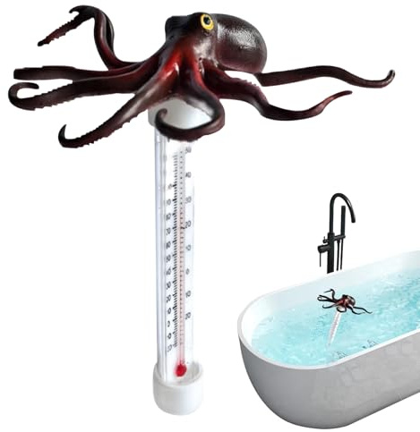 Thermomètres de piscine | Thermomètres de piscine, jauge anti-fuite en temps réel avec grand écran gadget pour la natation, la pêche en plein air
