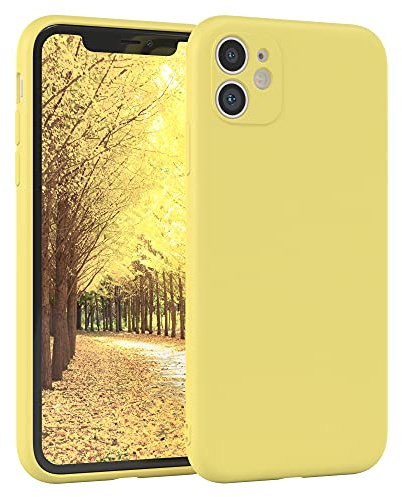 EAZY CASE - Silikonhülle für iPhone 11 Hülle Silikon Case Gelb weich stoßfeste Handyhülle Schutzhülle mit Kameraschutz Dünn Premium Schutz Cover TPU Phone Bumper in Pastell Hellgelb Matt