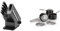 Ninja Foodi StaySharp Knife Block with Integrated Sharpener, 5-Piece Knife Set & ZEROSTICK Essentials Cookware 3-Piece Saucepan Set with Glass Lids, Non-Stick, Long Lasting, Forged Aluminium Pan