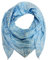Jeamis XL Dreieck Strickschal Smiley Frühling Schal 100% Baumwolle Made in Italy Fashion Tuch Dreieckschal Smile Stola Herbst Frühling Tuch (Türkis)