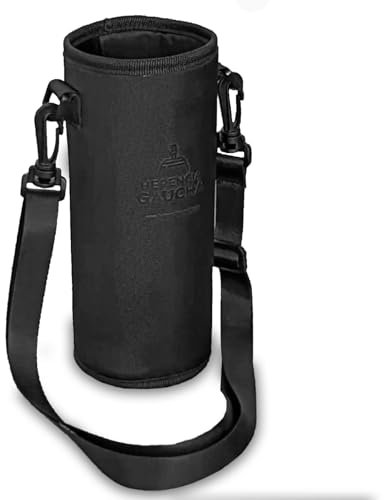 HERENCIA GAUCHA - Bolso Porta Termo Mate Listo, con Correa Ajustable – Bolsa de Transporte Resistente para Termo Autocebante y Botellas – Llevá tu Mate a Todos Lados con Este práctico portabotellas.