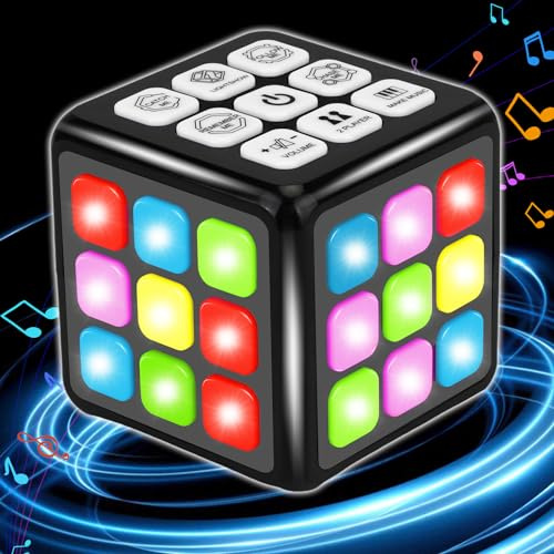 Toys for 8-13 Year Old Boys Gifts: Libay Electronic Memory & Brain Games Cube with Light and Music - Handheld STEM Toys for Teens Tweens Ages 6 7 8 9 10 11 12 13 Best Boy Girl Toy Gift Ideas