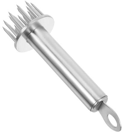 JECOMPRIS Strumento Inteneritore per Carne Inossidabile Batticarne Versatile per Maiale e Utensile per Intenerire e Infilare Carne con Efficienza