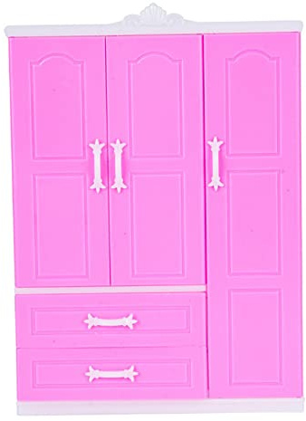 Miniatures Armoire de poupée Organisateur de vêtements Photo Accessoires Armoire de poupée