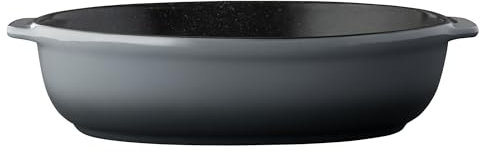 BergHoff 1697002 - Fuente ovalada pequeña (gres, apta para lavavajillas, tamaño 28,5 x 22 x 7 cm, forma ovalada, para gratinado, cazuelas y strudel)