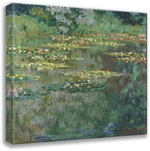 ArtDirect Claude Monet 21x20 Gallery Wrapped Canvas Museum Art Print Titled: The Nympheas Basin (1904)