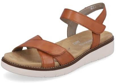 Remonte Mujer Sandalias D2049, señora Sandalias clásicas,Plantilla Desmontable,Zapato de Verano,Sandalia,cómodo,Braun,39 EU / 6 UK