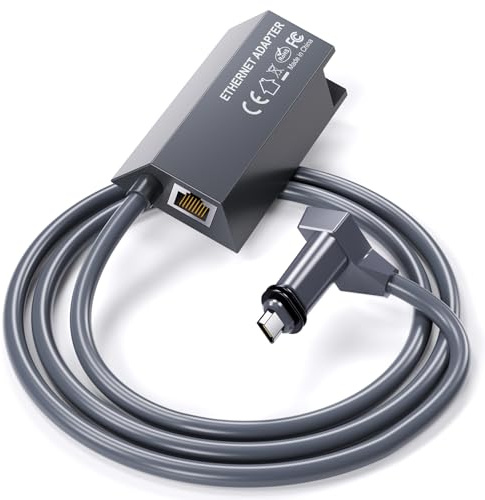 DuHeSin Adattatore Ethernet Starlink Internet satellitare V2 per parabola rettangolare, adattatore Starlink Ethernet con connessione di rete stabile per Starlink Actuated Gen 2
