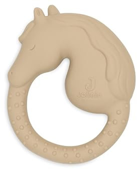 Jollein Naturkautschuk Beißring Baby - Nostalgic Ride - BPA-Frei und Schadstofffrei - Zahnungshilfe - Greifling - Baby Spielzeug