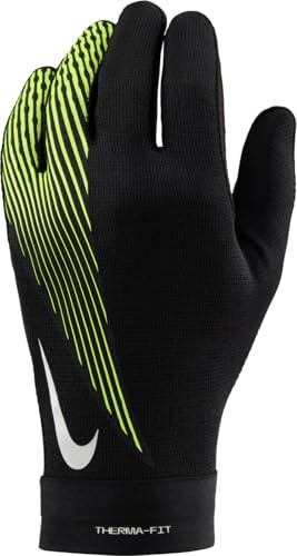 Nike Academy Therma-Fit-Fußballhandschuhe, Black/Volt, HF0546-013, L