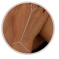 Dochais Armband för kvinnor, justerbar kedja i 14K guld eller silver, elegant ringarmband, vattentätt kroppssmycke, perfekt som present