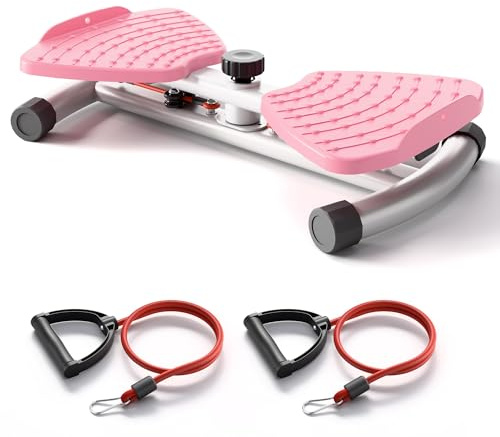 Waist Twist Sculptor Machine, Waist Trainer Disc for Weight Loss, Waist Relax, Ab Training, Balance Training, Foot Massage, Noiseless Home Exercise Equipment With Resistance Band