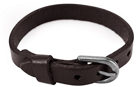 axy LAM15! Braccialetto in vera pelle. Braccialetto da surfista., colore: marrone, cod. LAM15