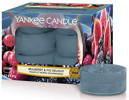 Yankee Candle Duft-Teelichter | Mulberry & Fig Delight | 12 Stück