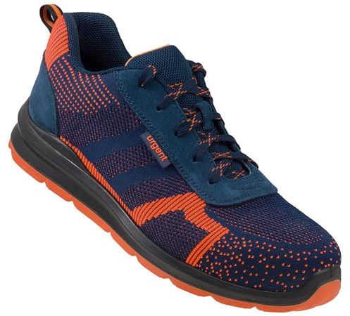 Urgent - Scarpe antinfortunistiche con punta in acciaio 232 S1, arancione/blu scuro, arancione, blu scuro., 41 EU