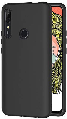 AICEK Coque Compatible Huawei P Smart Z, Noir Silicone Coque pour Huawei P Smart Z Housse P Smart Z Noir Silicone Etui Case (6,59 Pouces)