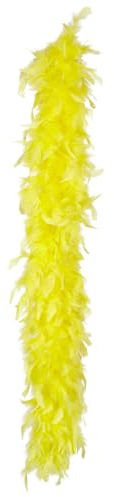 Boland 10232481 Feather Boa, neon Yellow